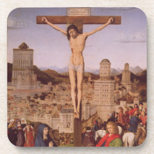 Dessous-de-verre La crucifixion (huile sur le panneau)