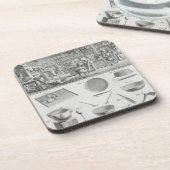 Dessous-de-verre La cuisine et l'équipement d'un boulanger, du (Côté gauche)