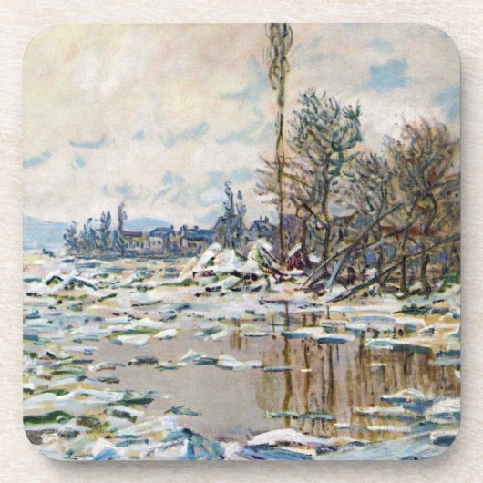 Dessous-de-verre La débâcle des glaces par Claude Monet (Devant)