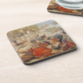 Dessous-de-verre La défense de Bradshaw de Manchester (1642) (Côté gauche)