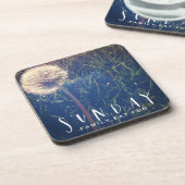 Dessous-de-verre La famille de dimanche mangent l'amusement (Côté gauche)