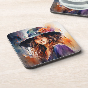 Dessous-de-verre La Femme dans le Casquette : Portrait de grâce vib