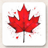 Dessous-de-verre La feuille d'âme du Canada (Devant)