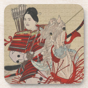 Dessous-de-verre La guerrière de Yoshitoshi Samurai Hangaku Gozen