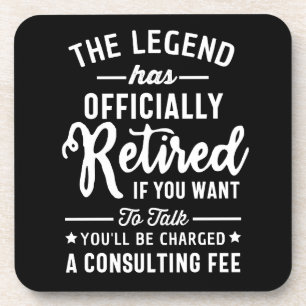 Dessous-de-verre La Légende A Officiellement Retraité Si Vous Voule