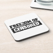 Dessous-de-verre La liberté d'expression peut-être pas exactement (Côté gauche)