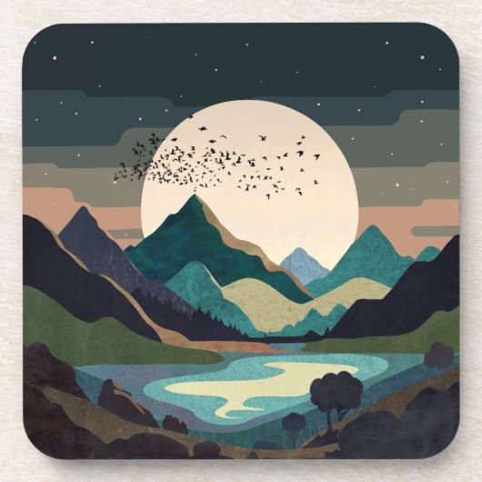 Dessous-de-verre La Lune Sur Le Lac (Devant)