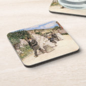 Dessous-de-verre La Marche Nuptiale par Robinson, Jeunes Mariés d'A (Côté gauche)