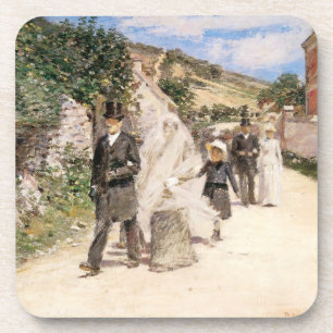 Dessous-de-verre La Marche Nuptiale par Robinson, Jeunes Mariés Vin