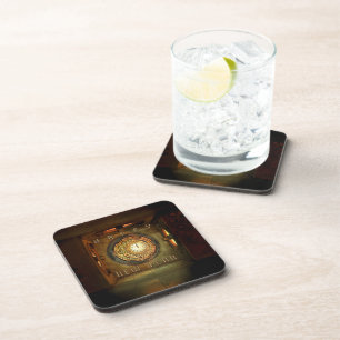 Dessous-de-verre La méta ronde du Nouvel An sur le thème steampunk