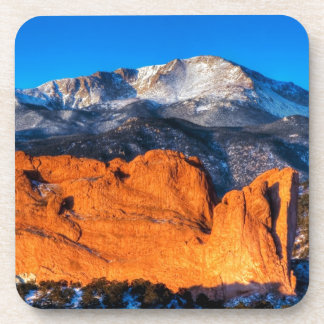 Dessous-de-verre La montagne de l'Amérique au lever du soleil