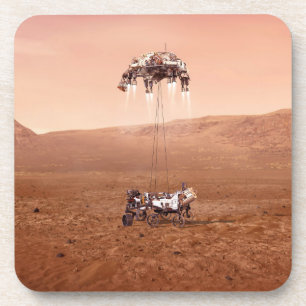 Dessous-de-verre La Persévérance Arrive En Toute Sécurité Sur Mars.