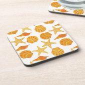 Dessous-de-verre La plage orange Shell modèlent (Côté gauche)