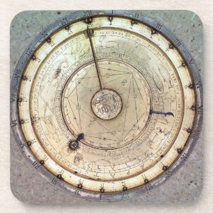 Dessous-de-verre La première horloge pilotée par des ressorts avec