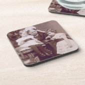 Dessous-de-verre La Reine Victoria (1819-1901) avec ses (Côté gauche)