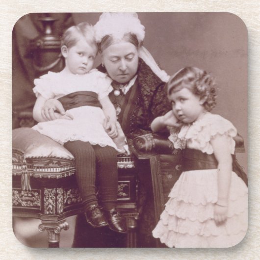 Dessous-de-verre La Reine Victoria (1819-1901) avec ses (Devant)