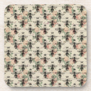 Dessous-de-verre La reine Vintage Honey Bee