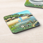 Dessous-de-verre La rivière rencontre l'océan 0330 (Côté gauche)