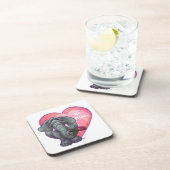 Dessous-de-verre La Saint-Valentin des éléphants (Côté Droit)