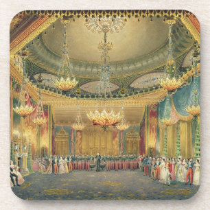 Dessous-de-verre La salle de musique, des 'vues du pavillon royal,
