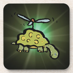 Dessous-de-verre la tortue hélicoptère