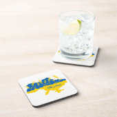 Dessous-de-verre La typographie ukrainienne et l'oreille au blé sur (Côté Droit)