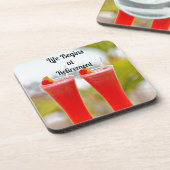 Dessous-de-verre La vie commence à la retraite, design populaire (Côté gauche)