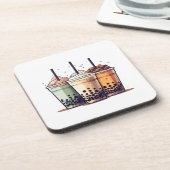 Dessous-de-verre La vie est courte, buvez le boba (Côté gauche)