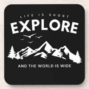 Dessous-de-verre La vie est courte et le monde est vaste Citation E