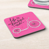 Dessous-de-verre La vie est un beau rose de tour (Côté gauche)