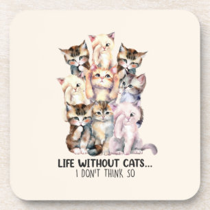 Dessous-de-verre La vie sans chats