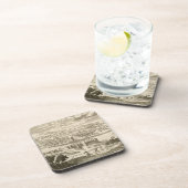 Dessous-de-verre La ville du Mexique, 1723 (gravure) (Côté Droit)