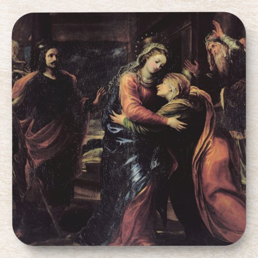 Dessous-de-verre La visite (Devant)