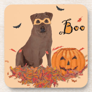 Dessous-de-verre Labrador Retriever Chocolat Boo!