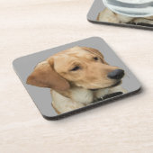 Dessous-de-verre Labrador retriever jaune (Côté gauche)