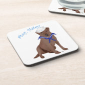 Dessous-de-verre Labrador Retriever marron chocolat (Côté gauche)