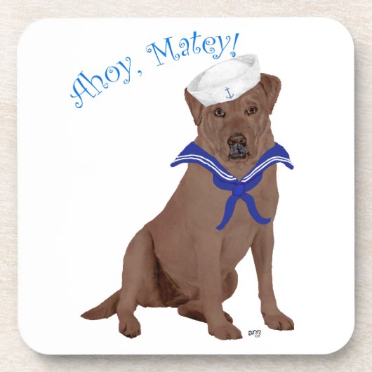 Dessous-de-verre Labrador Retriever marron chocolat (Devant)