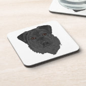 Dessous-de-verre Labrador Retriever noir (Côté gauche)