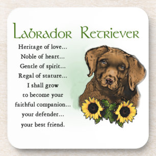 Dessous-de-verre Labrador Retriever Puppy Heritage Cadeaux