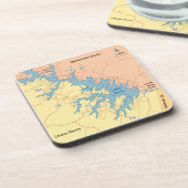 Dessous-de-verre Lac Anna, VA (Côté gauche)