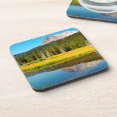 Dessous-de-verre Lac Casquette Dans Le Parc National Volcanique De  (Côté gauche)