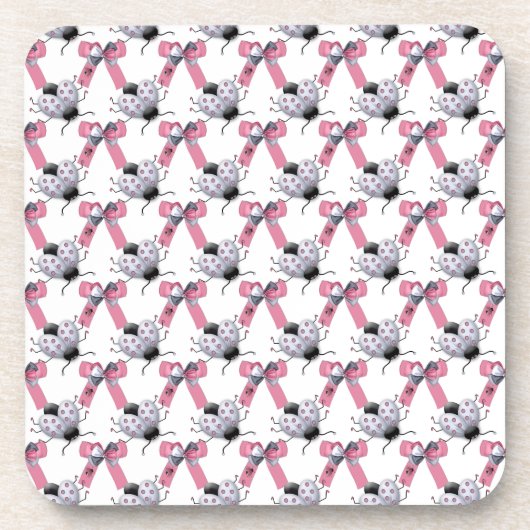 Dessous-de-verre Lady Bugs and Bows (Devant)