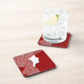 Dessous-de-verre Lady Red (Côté Droit)