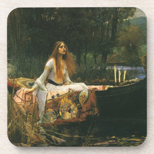 Dessous-de-verre Lady Shalott On Boat par John William Waterhouse (Devant)