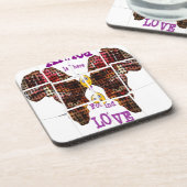 Dessous-de-verre L'Afrique c'est là que j'ai trouvé l'amour (Côté gauche)