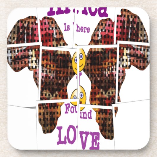 Dessous-de-verre L'Afrique c'est là que j'ai trouvé l'amour (Devant)