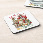 Dessous-de-verre Laisse-le neiger je vais lire (Côté gauche)