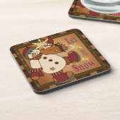 Dessous-de-verre Laisser neiger Holiday Snowman | Noël (Côté gauche)