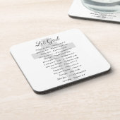 Dessous-de-verre Laissez Dieu s'inspirer des Écritures (Côté gauche)