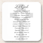 Dessous-de-verre Laissez Dieu s'inspirer des Écritures (Devant)